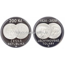 200 Kč 2020 - Zahájení ražby jáchymovských tolarů 500. výročí PROOF